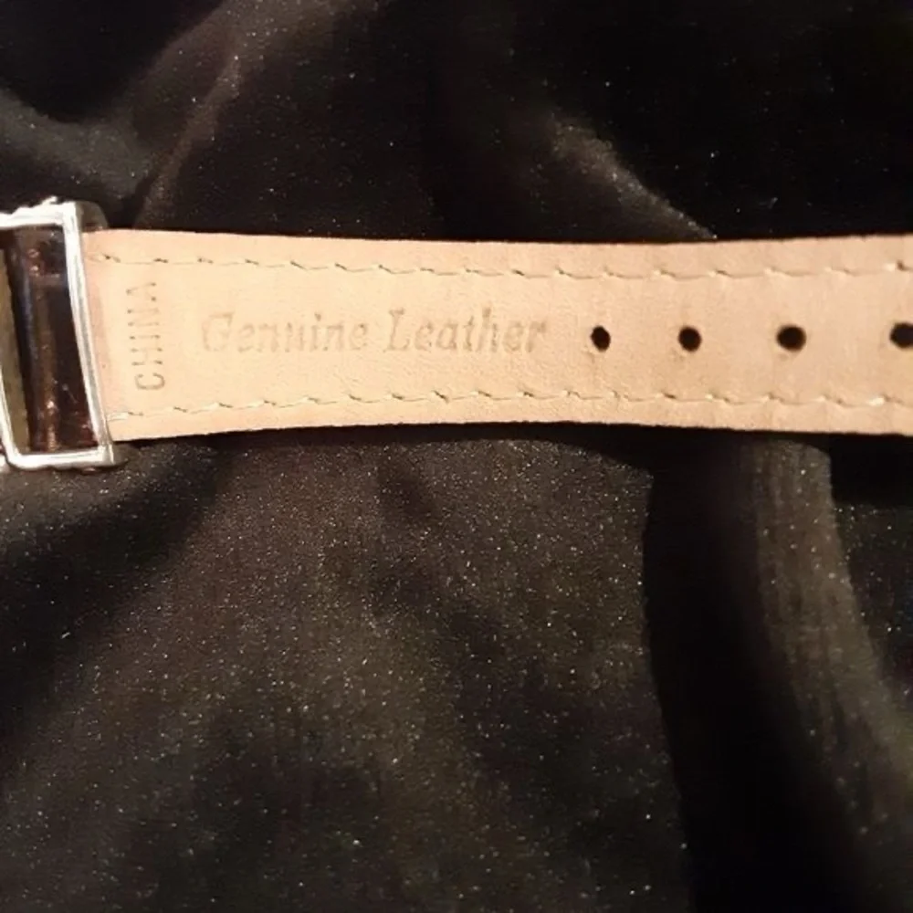 Vintage Ecclissi Southwestern Black Croc Embossed Leather Sterling Silver Watch